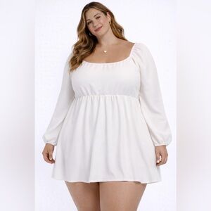 ARULA Classic Cream Long Sleeve Dress NWT